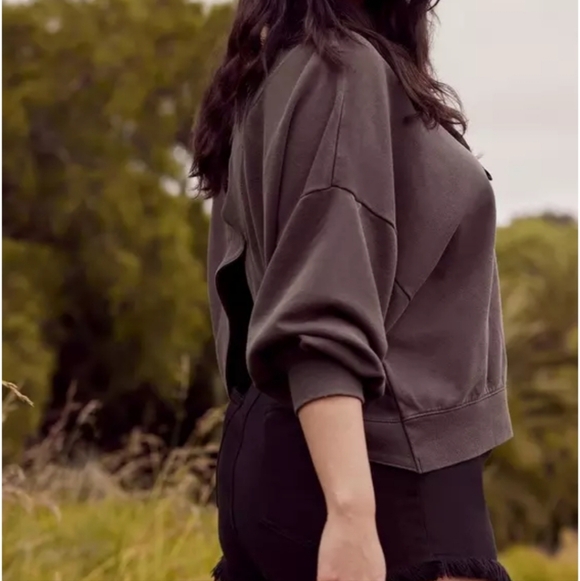 Torrid Festi Reversible Long-sleeve Sweatshirt - Gray Color - Picture 3 of 11